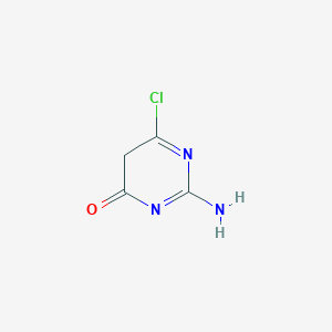 molecular formula C4H4ClN3O B7470074 2-amino-6-chloro-5H-pyrimidin-4-one 