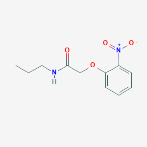 molecular formula C11H14N2O4 B7470120 2-(2-nitrophenoxy)-N-propylacetamide 