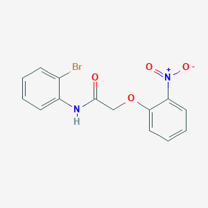 molecular formula C14H11BrN2O4 B7470144 N-(2-bromophenyl)-2-(2-nitrophenoxy)acetamide 