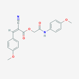 molecular formula C20H18N2O5 B7470230 [2-(4-methoxyanilino)-2-oxoethyl] (Z)-2-cyano-3-(4-methoxyphenyl)prop-2-enoate 