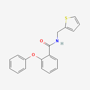 molecular formula C18H15NO2S B7470246 2-phenoxy-N-(thiophen-2-ylmethyl)benzamide 