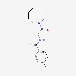 molecular formula C17H24N2O2 B7470260 N-[2-(azocan-1-yl)-2-oxoethyl]-4-methylbenzamide 