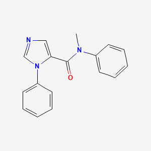 molecular formula C17H15N3O B7470296 N-methyl-N,3-diphenylimidazole-4-carboxamide 