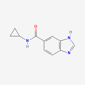 molecular formula C11H11N3O B7470371 N-cyclopropyl-3H-benzimidazole-5-carboxamide 