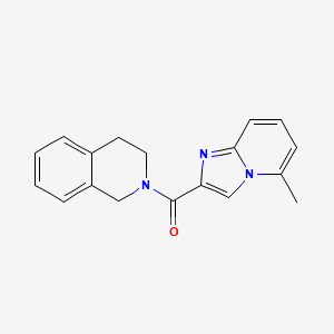 molecular formula C18H17N3O B7470381 3,4-dihydro-1H-isoquinolin-2-yl-(5-methylimidazo[1,2-a]pyridin-2-yl)methanone 