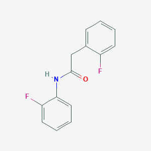 molecular formula C14H11F2NO B7470433 N,2-bis(2-fluorophenyl)acetamide 