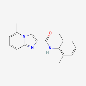 molecular formula C17H17N3O B7470445 N-(2,6-dimethylphenyl)-5-methylimidazo[1,2-a]pyridine-2-carboxamide 
