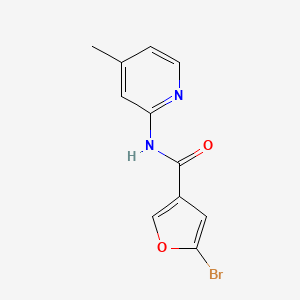 molecular formula C11H9BrN2O2 B7470461 5-bromo-N-(4-methylpyridin-2-yl)furan-3-carboxamide 