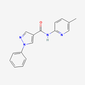 N-(5-methylpyridin-2-yl)-1-phenylpyrazole-4-carboxamide