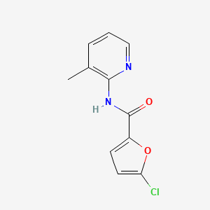 molecular formula C11H9ClN2O2 B7470503 5-chloro-N-(3-methylpyridin-2-yl)furan-2-carboxamide 