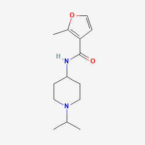 molecular formula C14H22N2O2 B7470541 2-methyl-N-[1-(propan-2-yl)piperidin-4-yl]furan-3-carboxamide 