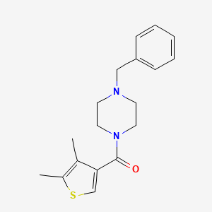 molecular formula C18H22N2OS B7470560 (4-Benzylpiperazin-1-yl)(4,5-dimethylthiophen-3-yl)methanone 