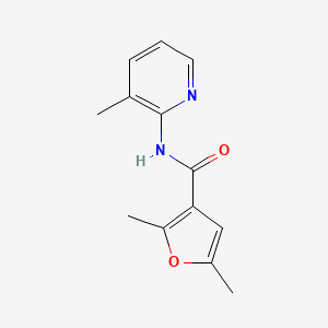 molecular formula C13H14N2O2 B7470585 2,5-dimethyl-N-(3-methylpyridin-2-yl)furan-3-carboxamide 