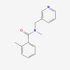 molecular formula C15H16N2O B7470600 N,2-dimethyl-N-(pyridin-3-ylmethyl)benzamide 