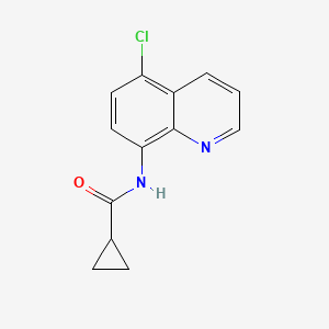 molecular formula C13H11ClN2O B7470604 N-(5-chloroquinolin-8-yl)cyclopropanecarboxamide 