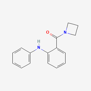 molecular formula C16H16N2O B7470615 (2-Anilinophenyl)-(azetidin-1-yl)methanone 