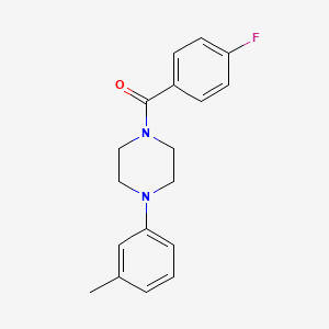 molecular formula C18H19FN2O B7470652 (4-Fluorophenyl)[4-(3-methylphenyl)piperazin-1-yl]methanone 