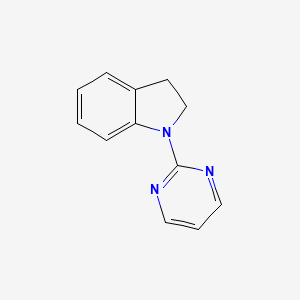 molecular formula C12H11N3 B7470678 1-(2-Pyrimidinyl)indoline 