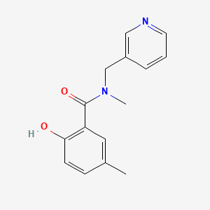 molecular formula C15H16N2O2 B7470697 2-hydroxy-N,5-dimethyl-N-(pyridin-3-ylmethyl)benzamide 