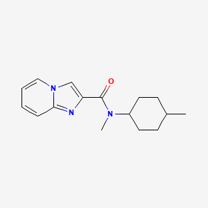 molecular formula C16H21N3O B7470702 N-methyl-N-(4-methylcyclohexyl)imidazo[1,2-a]pyridine-2-carboxamide 