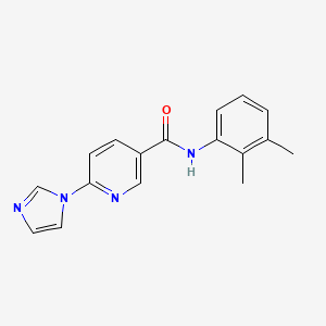 molecular formula C17H16N4O B7470716 N-(2,3-dimethylphenyl)-6-imidazol-1-ylpyridine-3-carboxamide 