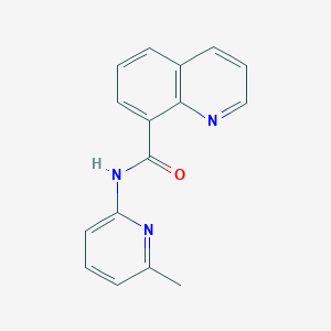 molecular formula C16H13N3O B7470717 N-(6-methylpyridin-2-yl)quinoline-8-carboxamide 