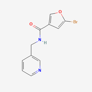molecular formula C11H9BrN2O2 B7470723 5-bromo-N-(pyridin-3-ylmethyl)furan-3-carboxamide 