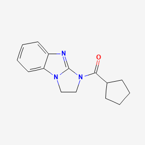 molecular formula C15H17N3O B7470762 Cyclopentyl(1,2-dihydroimidazo[1,2-a]benzimidazol-3-yl)methanone 
