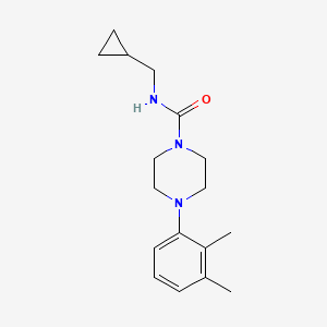 molecular formula C17H25N3O B7470769 N-(cyclopropylmethyl)-4-(2,3-dimethylphenyl)piperazine-1-carboxamide 