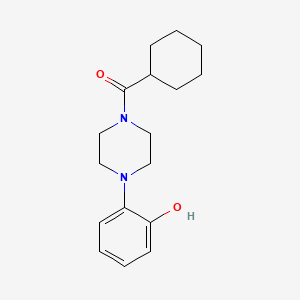 molecular formula C17H24N2O2 B7470812 Cyclohexyl-[4-(2-hydroxyphenyl)piperazin-1-yl]methanone 