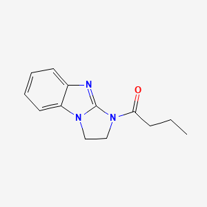 molecular formula C13H15N3O B7470825 1-(1,2-Dihydroimidazo[1,2-a]benzimidazol-3-yl)butan-1-one 