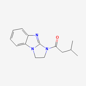 molecular formula C14H17N3O B7470834 1-(1,2-Dihydroimidazo[1,2-a]benzimidazol-3-yl)-3-methylbutan-1-one 