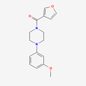 molecular formula C16H18N2O3 B7470836 Furan-3-yl-[4-(3-methoxyphenyl)piperazin-1-yl]methanone 