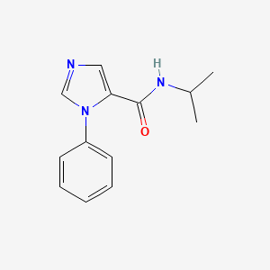 molecular formula C13H15N3O B7470852 3-phenyl-N-propan-2-ylimidazole-4-carboxamide 