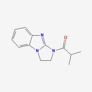 molecular formula C13H15N3O B7470863 1-(1,2-Dihydroimidazo[1,2-a]benzimidazol-3-yl)-2-methylpropan-1-one 
