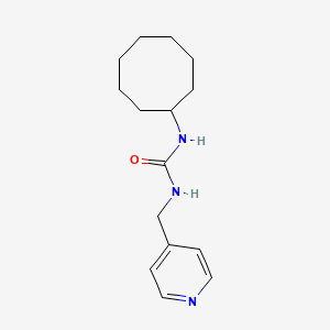 molecular formula C15H23N3O B7470869 1-Cyclooctyl-3-(pyridin-4-ylmethyl)urea 