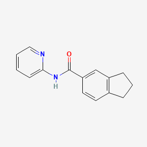 N-pyridin-2-yl-2,3-dihydro-1H-indene-5-carboxamide