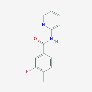 molecular formula C13H11FN2O B7470899 3-fluoro-4-methyl-N-pyridin-2-ylbenzamide 