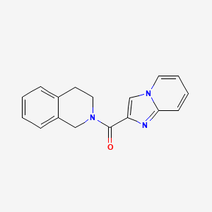 molecular formula C17H15N3O B7470904 3,4-dihydro-1H-isoquinolin-2-yl(imidazo[1,2-a]pyridin-2-yl)methanone 
