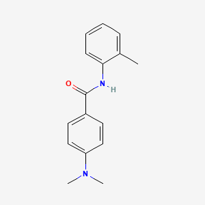 molecular formula C16H18N2O B7470916 4-(dimethylamino)-N-(2-methylphenyl)benzamide 