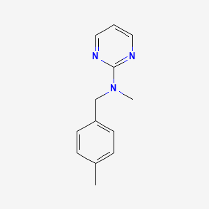 molecular formula C13H15N3 B7470919 N-methyl-N-[(4-methylphenyl)methyl]pyrimidin-2-amine 