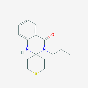 molecular formula C15H20N2OS B7470926 3-propylspiro[1H-quinazoline-2,4'-thiane]-4-one 