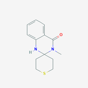 molecular formula C13H16N2OS B7470945 3-methylspiro[1H-quinazoline-2,4'-thiane]-4-one 