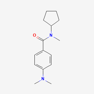 molecular formula C15H22N2O B7470982 N-cyclopentyl-4-(dimethylamino)-N-methylbenzamide 