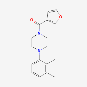 molecular formula C17H20N2O2 B7471006 [4-(2,3-Dimethylphenyl)piperazin-1-yl]-(furan-3-yl)methanone 