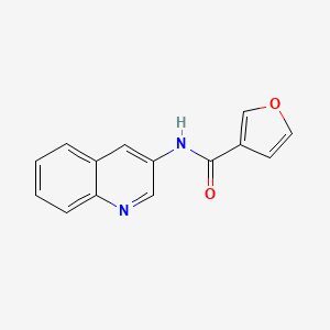 molecular formula C14H10N2O2 B7471043 N-quinolin-3-ylfuran-3-carboxamide 