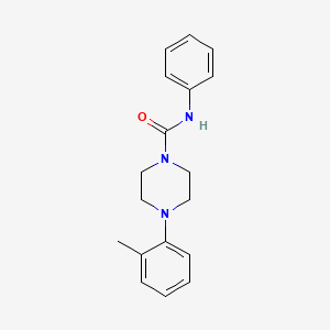 molecular formula C18H21N3O B7471058 4-(2-methylphenyl)-N-phenylpiperazine-1-carboxamide 