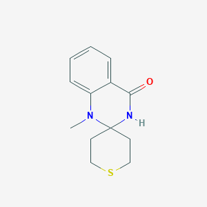 molecular formula C13H16N2OS B7471072 1-methylspiro[3H-quinazoline-2,4'-thiane]-4-one 