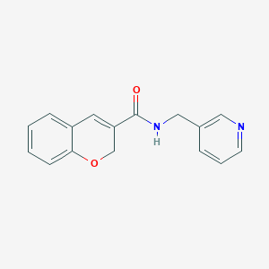 molecular formula C16H14N2O2 B7471077 N-(pyridin-3-ylmethyl)-2H-chromene-3-carboxamide 