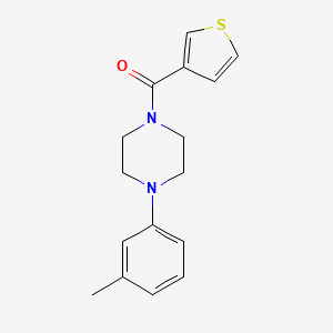 molecular formula C16H18N2OS B7471123 [4-(3-Methylphenyl)piperazin-1-yl]-thiophen-3-ylmethanone 